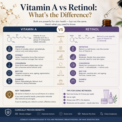 Vitamin A vs Retinol: What's the Difference?