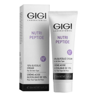 Gigi Nutri Peptide 10% Glycolic Cream 50ml - advanced smoothing and retexturing cream 