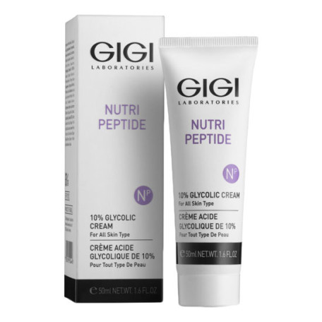 Gigi Nutri Peptide 10% Glycolic Cream 50ml - advanced smoothing and retexturing cream 